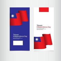 Taiwan Unabhängigkeitstag Feier Vektor Vorlage Illustration