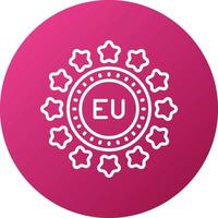 EU Symbol Stil vektor