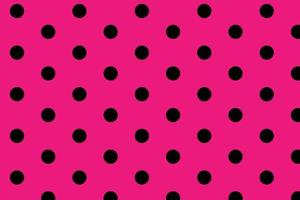abstrakt svart polka punkt på rosa bakgrund mönster. vektor