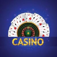 Casino Online Spiel mit Casino Slot mit bunten Chips