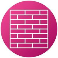 Brickwall-Icon-Stil vektor