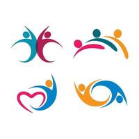 Community Care Logo Bilder Design vektor