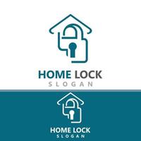 Zuhause sperren kreativ Logo Design Sicherheit Schlüssel Schutz Konzept zum Geschäft vektor
