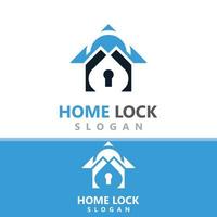 Zuhause sperren kreativ Logo Design Sicherheit Schlüssel Schutz Konzept zum Geschäft vektor