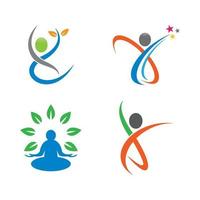 Wellness Logo Bilder Design vektor