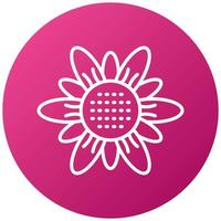 Sonnenblumen-Icon-Stil vektor