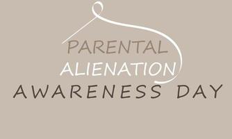 föräldrar alienation medvetenhet dag. mall för bakgrund, baner, kort, affisch vektor