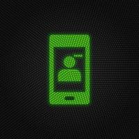 Telefon, Kontakt, entfernen Neu Technologie Vektor Symbol. Neu Handy, Mobiltelefon Technologie der Verkehr Licht Stil Vektor Illustration auf Weiß Hintergrund