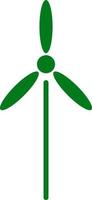 Wind Maschine, recyceln, Grün Symbol können Sein benutzt zum Netz, Handy, Mobiltelefon und Infografik. Vektor Symbol auf Weiß Hintergrund