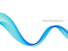 moderner dekorativer blauer Welle stilvoller dynamischer Hintergrund vektor