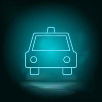 taxi blå neon vektor ikon. enkel element illustration från Karta och navigering begrepp. taxi blå neon vektor ikon. verklig egendom begrepp vektor illustration. på vit bakgrund