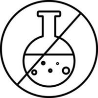 Chemikalien, gmi, Nein Vektor Symbol auf transparent Hintergrund. Gliederung Chemikalien, gmi, Nein Vektor Symbol