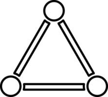 Linie Vektor Symbol Verbindung, Netzwerk. Gliederung Vektor Symbol auf Weiß Hintergrund