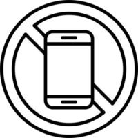 Nein Handy, Mobiltelefon Telefon Vektor Symbol