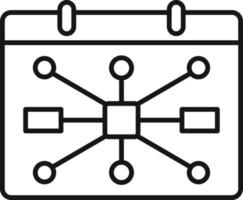 kalender, Diagram, händelse , ikon. marknadsföring vektor ikon. tunn linje ikon för hemsida design och infographic på vit bakgrund