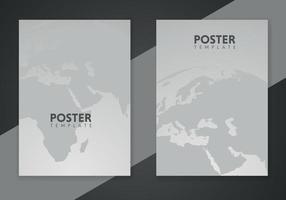 modisch Welt Konzept Poster Satz. Vektor Startseite Vorlagen mit Welt Karte. Design Hintergrund zum Flyer, Plakate, Broschüren, Plakate