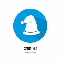 santa hatt ikon. logotyp för företag. stock vektor. vektor