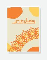 ramadan kareem arabicum kalligrafi affisch. islamic månad av ramadan i arabicum logotyp hälsning design vektor