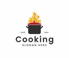 matlagning logotyp design. ikon eller symbol för design meny restaurang. vektor