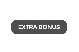 extra bonus vectors.sign märka bubbla Tal extra bonus vektor