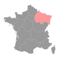 großartigste Karte. Region Frankreich. Vektor-Illustration. vektor