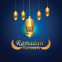 islamisches Festival Ramadan Kareem Design-Konzept und Hintergrund vektor
