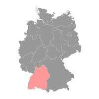 baden wurttemberg stat Karta. vektor illustration.