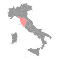 tuscany Karta. område av Italien. vektor illustration.