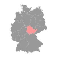 Landeskarte Thüringen. Vektor-Illustration. vektor