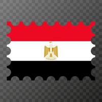 porto stämpel med egypten flagga. vektor illustration.