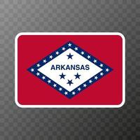 Arkansas-Staatsflagge. Vektor-Illustration. vektor