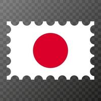 porto stämpel med japan flagga. vektor illustration.