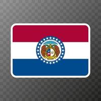 Missouri-Staatsflagge. Vektor-Illustration. vektor