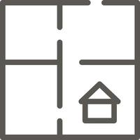 lägenhet, hus, planen vektor ikon. enkel element illustration från ui begrepp. lägenhet, hus, planen vektor ikon. verklig egendom begrepp vektor illustration. på vit bakgrund