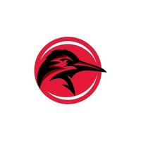 das Vieh Reiher Vogel Logo Design. genial das Vieh Reiher Vogel Silhouette. ein das Vieh Reiher Vogel Logotyp. vektor