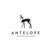 Antilope Logo Vektor Design. genial ein Antilope Logo. ein Antilope Logotyp.