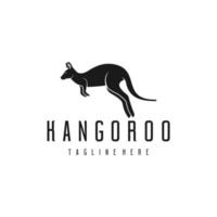 Känguru Logo Design. genial ein modern Känguru Logo. ein Känguru Logotyp. vektor