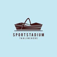 stadion logotyp design inspiration vektor