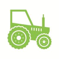 schönes Traktor-Glyphen-Vektorsymbol vektor