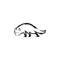 Arktis Fuchs Logo Design Symbol. Arktis Fuchs Logo Design Inspiration. Tier Logo Design Vorlage. Fuchs Symbol Logotyp. Arktis Fuchs Symbol Silhouette. vektor