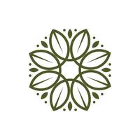 Blumen- Muster Logo Vorlage Design Vektor Symbol Illustration