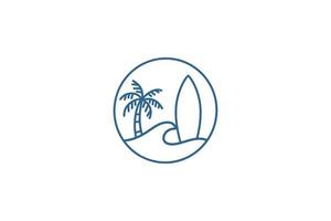 Sommer- und Urlaub Logo Design Symbol Vektor