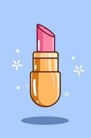 Lippenstift-Symbol-Cartoon-Illustration vektor