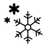 trendige Schneeflocken-Konzepte vektor