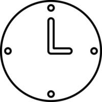 Linie Vektor Symbol Uhr, Stunde. Gliederung Vektor Symbol auf Weiß Hintergrund