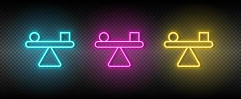 Balance Symbol Neon- Vektor Symbol