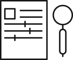 alternativ, Sök, ikon. marknadsföring vektor ikon. tunn linje ikon för hemsida design och infographic på vit bakgrund