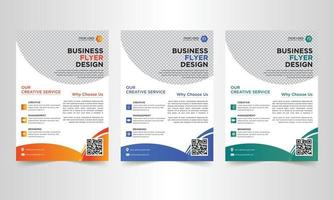 professionell företags- företag flygblad mall design vektor