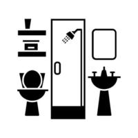dusch ikon vektor. hygien illustration tecken. bad symbol. vektor
