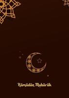 ramadan kareem mönster. ramadan hälsning affisch för muslimer. baner, bakgrund, tapet, kort. vektor